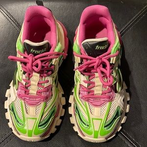 Pink & Green women high fashion Balenciaga sneakers!